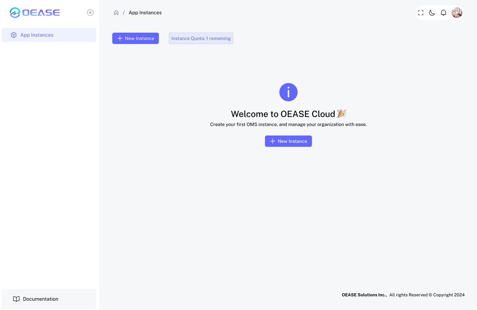 OEASE Cloud Screenshot